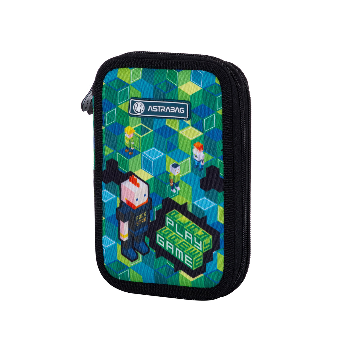 Piórnik podwójny bez wyposażenia ASTRABAG GAME, AC2