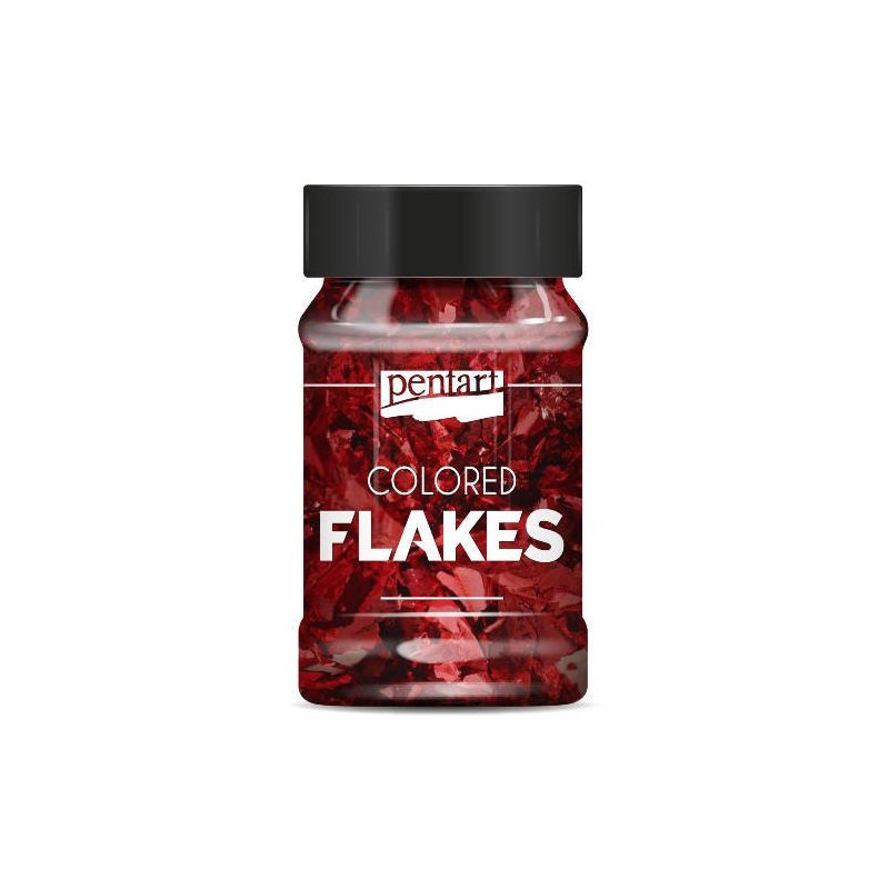 Płatki do złoceń Pentart 100ml CZERWONE