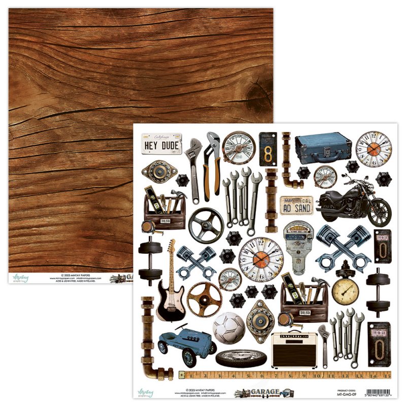 Elementy do wycinania Mintay Papers - GARAGE 30x30