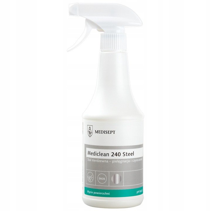 Mediclean Mediclean MC 240 preparat do czyszczenia powierzchni ze stali nierdzewnej 500ml