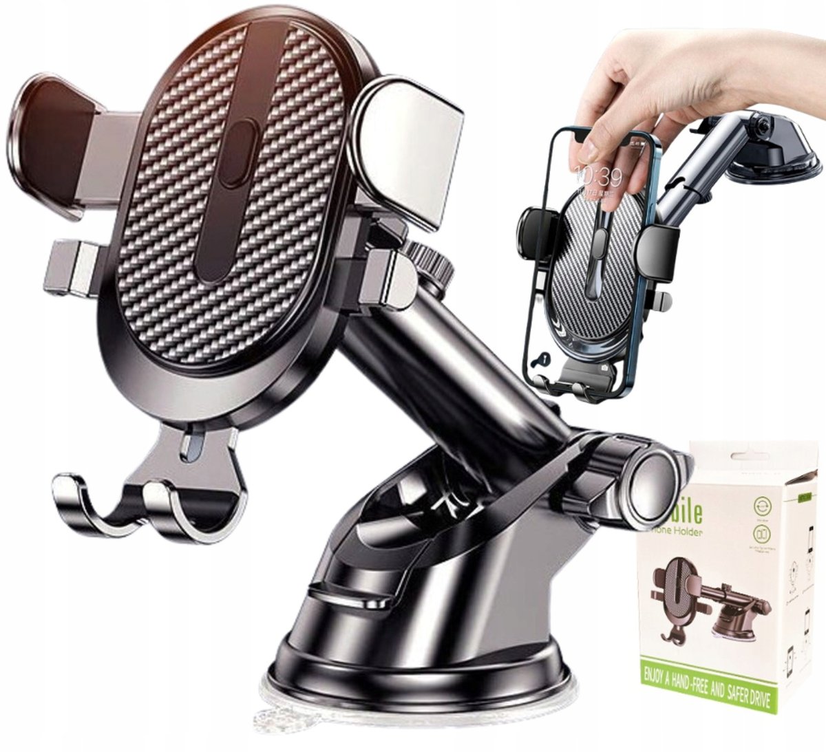 Edibazzar Uchwyt Na Kokpit Telefon Szybę Do Samochodu Kratki