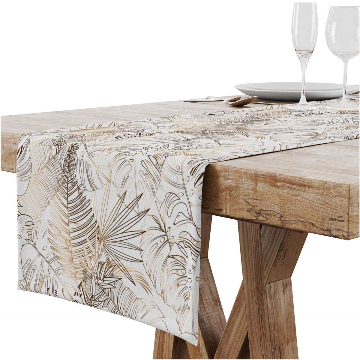 BIEŻNIK OBRUS NA STÓŁ MATOWY GŁADKI 40x180