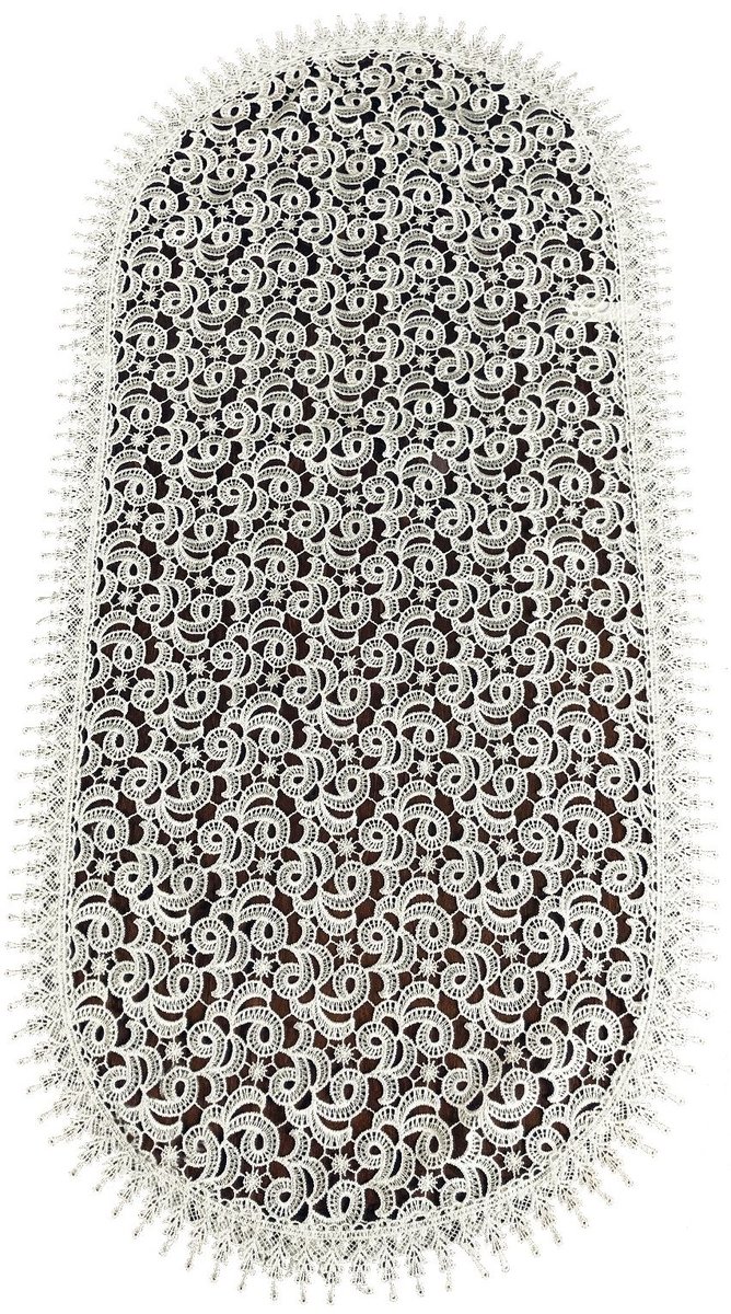 Bieżnik z gipiury, 30x160, ecru geometryczny, GB01-2