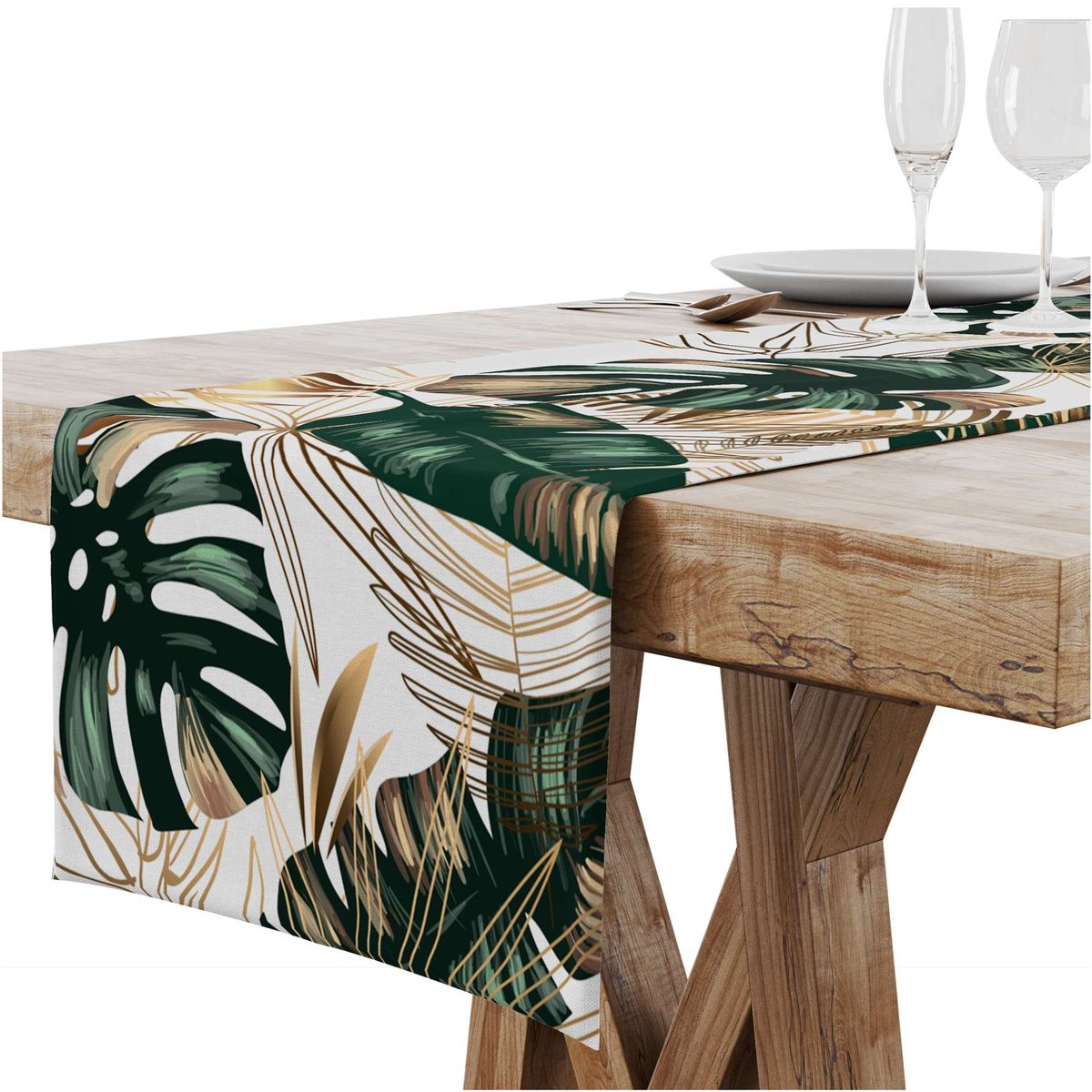 BIEŻNIK OBRUS NA STÓŁ MATOWY GŁADKI 40x200