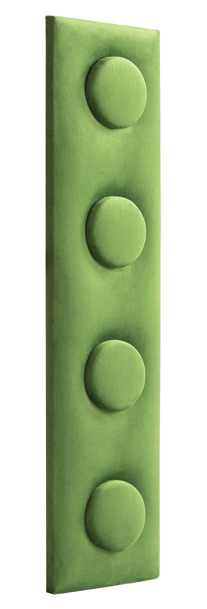 Panel ścienny tapicerowany Velvet Lego 12,5x50x4 cm jasnozielony