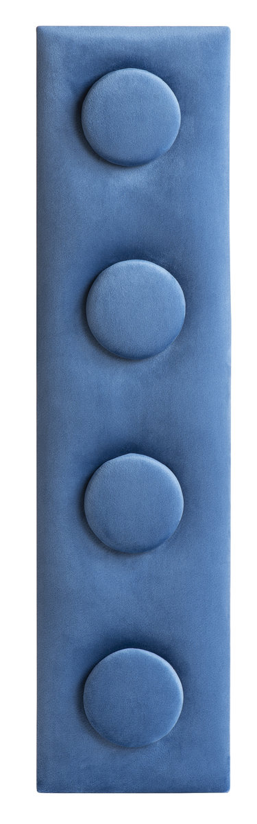 Panel ścienny tapicerowany Velvet Lego 12,5x50x4 cm niebieski