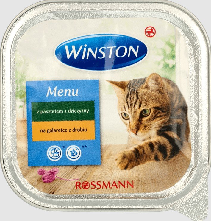 WINSTON karma dla kota z pasztetem z dziczyzny100g