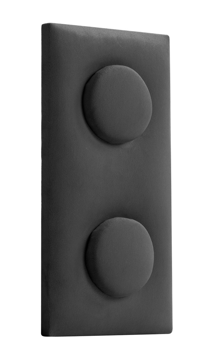 Panel ścienny tapicerowany Velvet Lego 12,5x25x4 cm ciemnoszary
