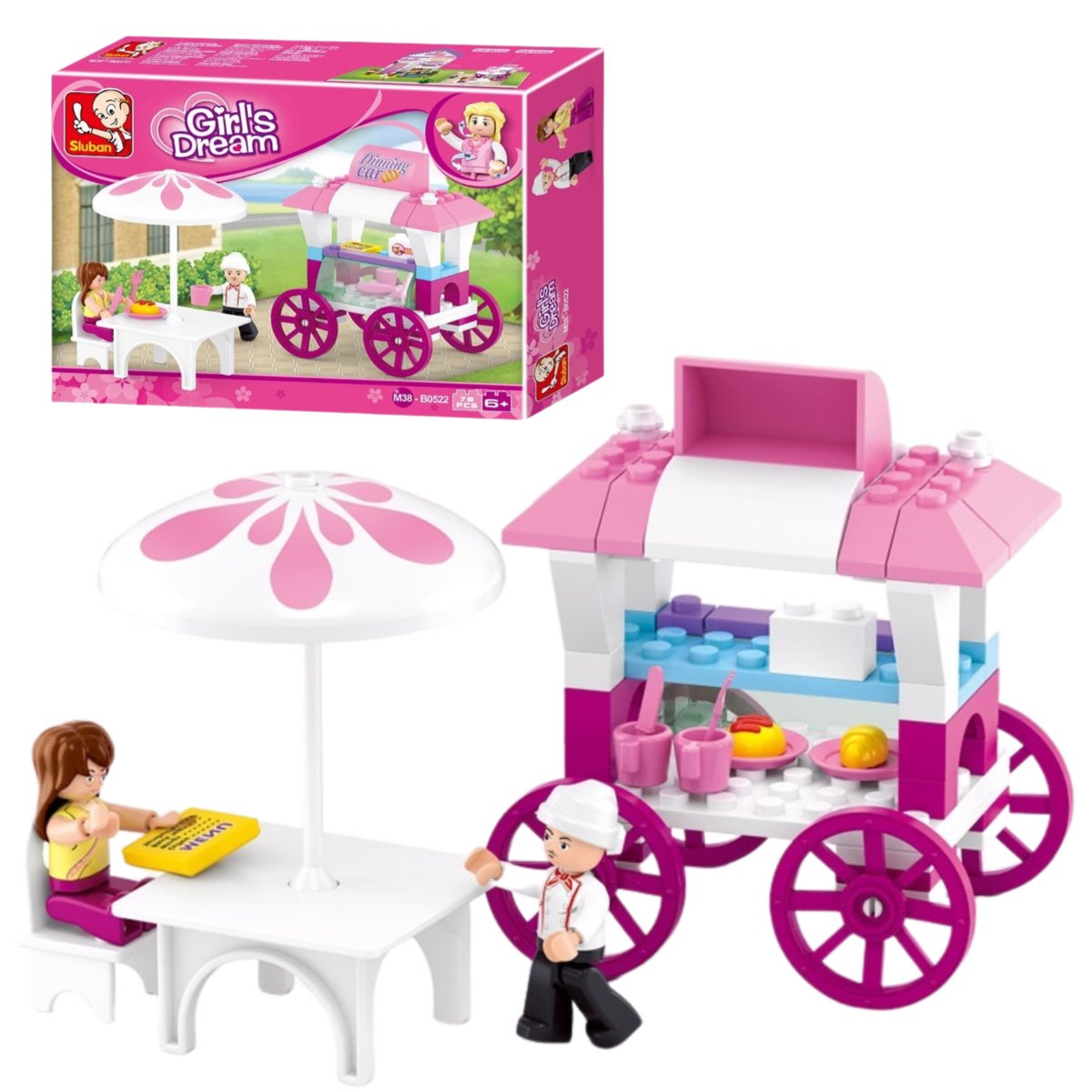 Sluban Klocki Friends Food Truck Kawiarnia 78 el