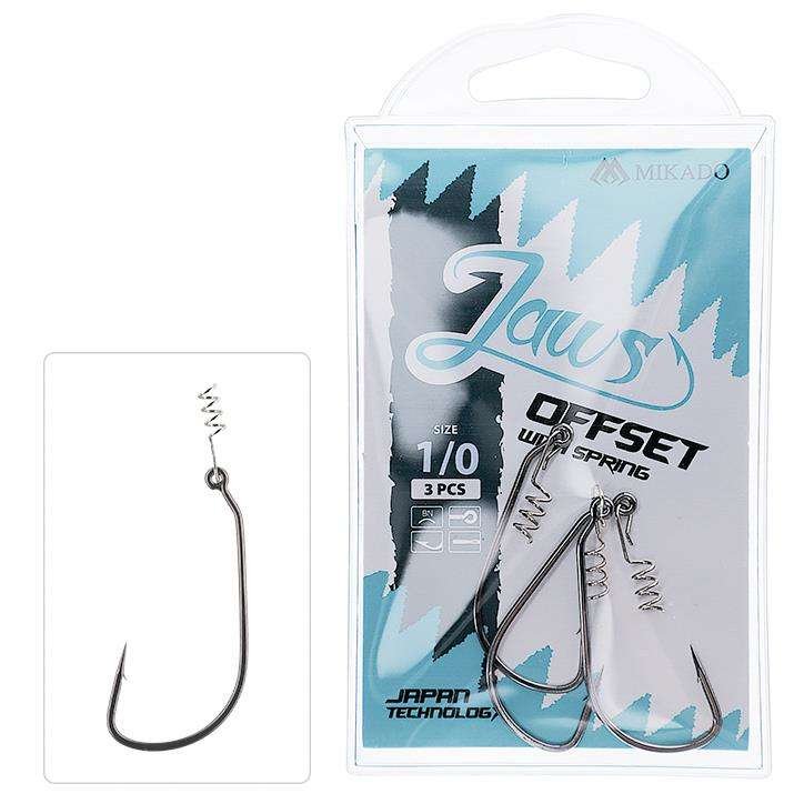 MIKADO Jaws Haczyki Offset z wkrętem nr 2/0