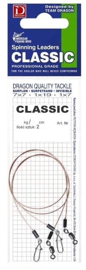 Przypon surfstrand 1x7 classic 7kg/40cm 2 szt