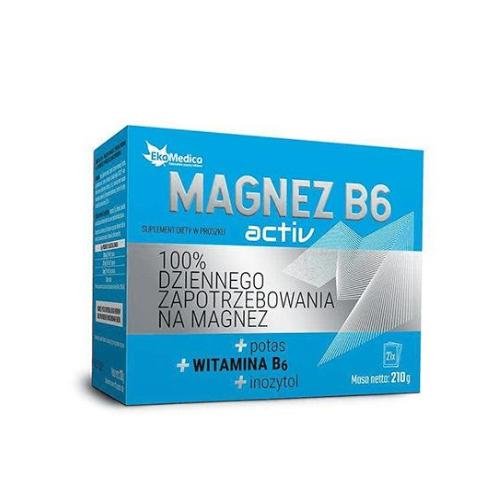 EkaMedica Magnez B6 Activ, 21x7g saszetki - >>> DARMOWA od 99zł 