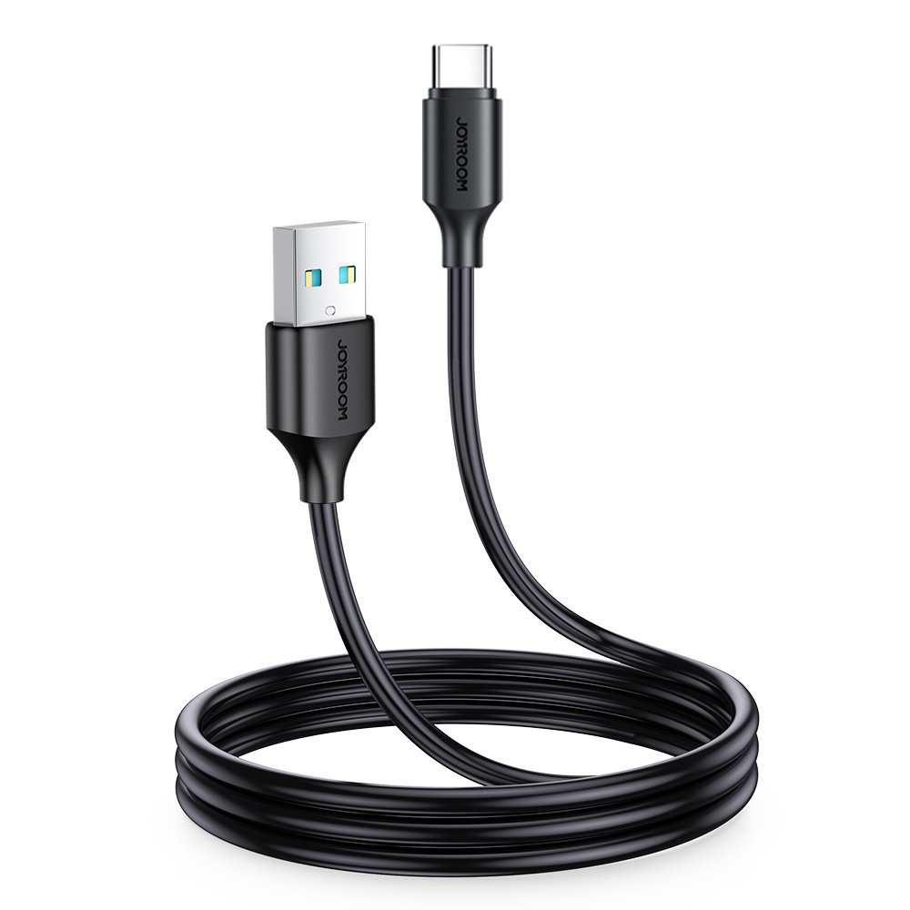 Joyroom kabel do ładowania / transmisji danych USB - USB Typ C 3A 1m czarny S-UC027A9