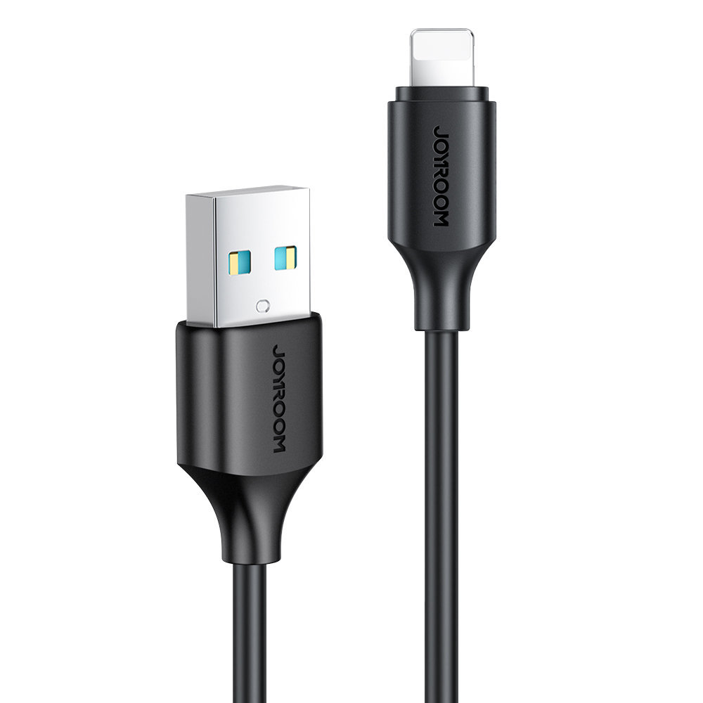 Joyroom kabel do ładowania / transmisji danych USB - Lightning 2.4A 0,25m czarny S-UL012A9