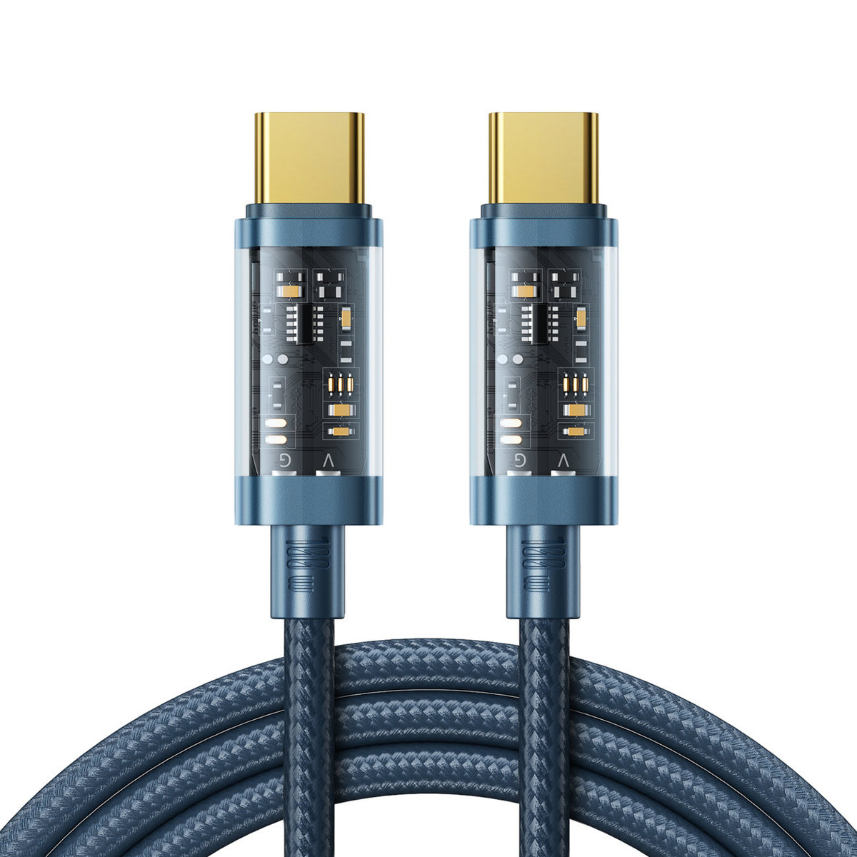 Фото - Кабель Joyroom kabel przewd USB Typ-C - USB Typ-C 100W 1,2m niebieski (S-CC100A12 