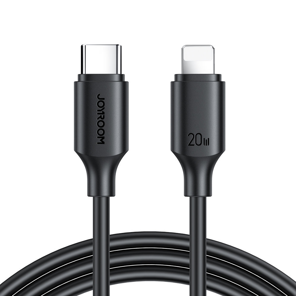 Joyroom kabel USB-C - Lightning 480Mb/s 20W 1m czarny S-CL020A9
