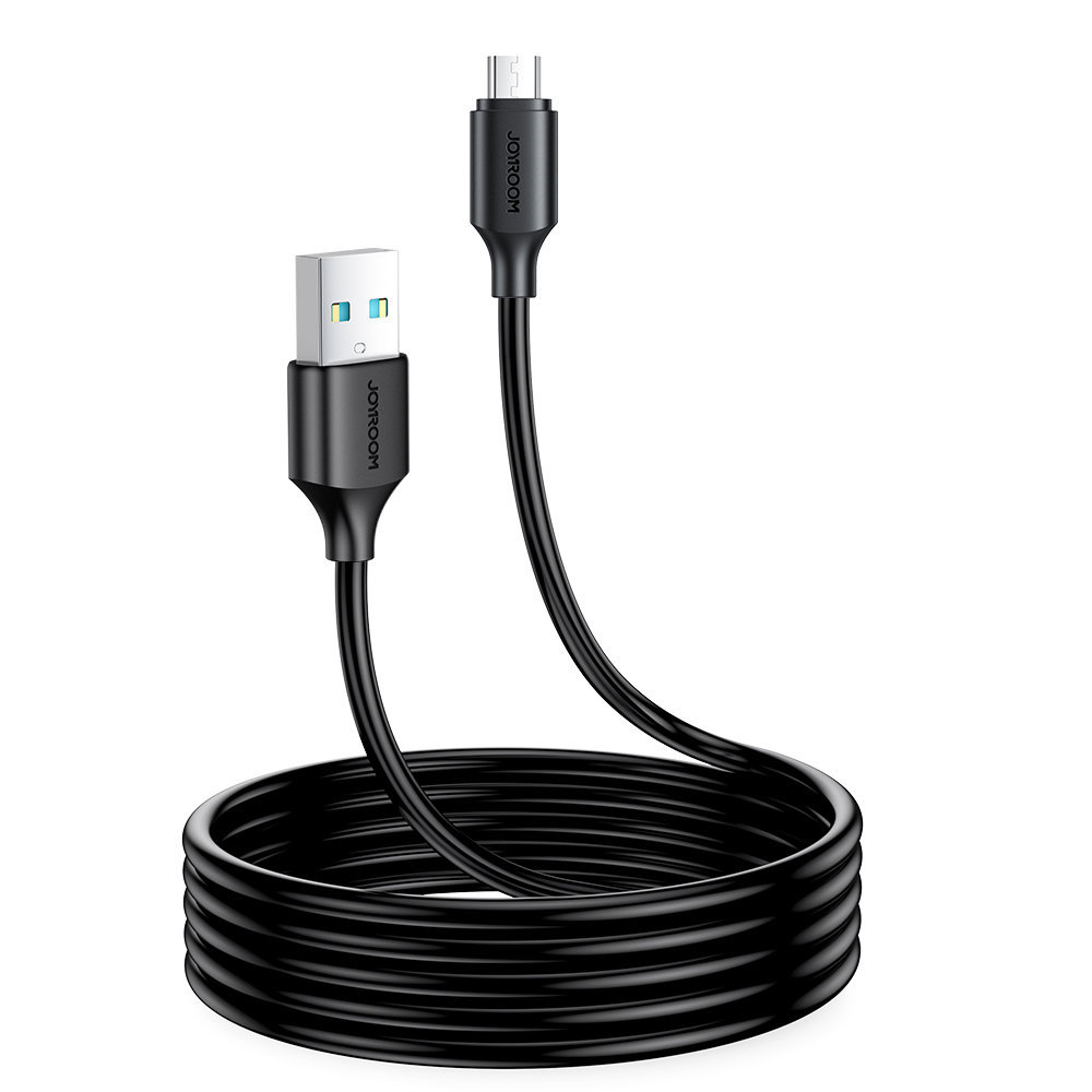 Joyroom kabel USB-A - Micro USB 480Mb/s 2.4A 2m czarny S-UM018A9