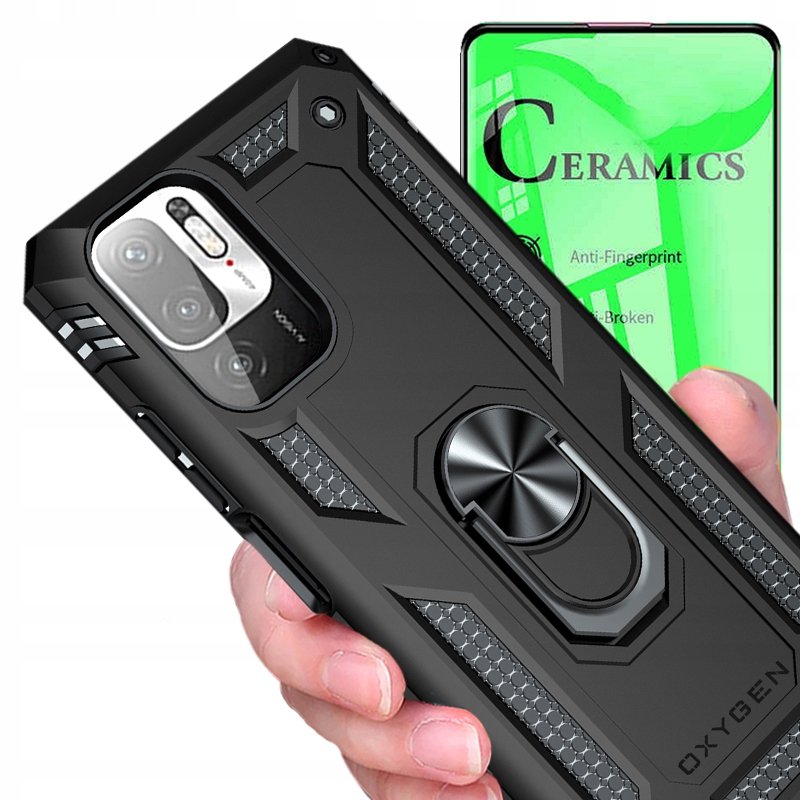 Etui Pancerne OXYGEN MR do Redmi 9T +szkło CERAMIC