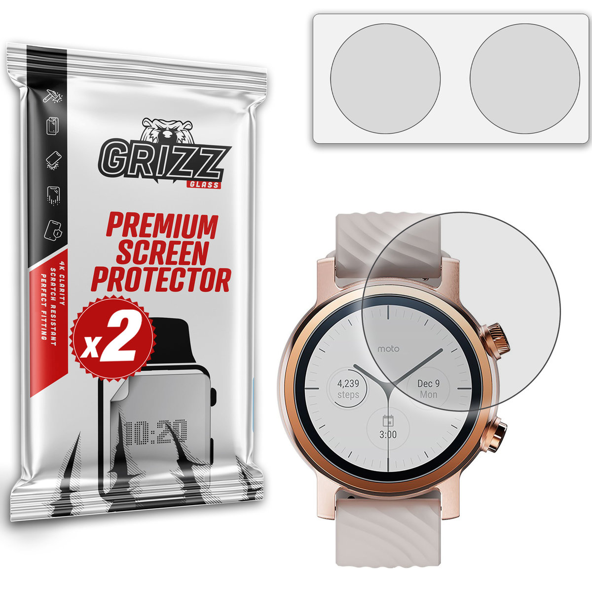 Grizzglass Paperscreen Folia Matowa Do Motorola Moto Watch 150