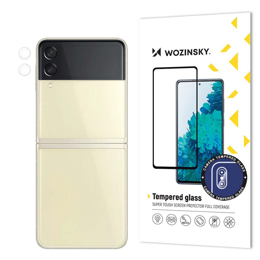 Wozinsky Pretender Camera Glass szkło hartowane 9H na cały aparat kamerę Samsung Galaxy Z Flip 3
