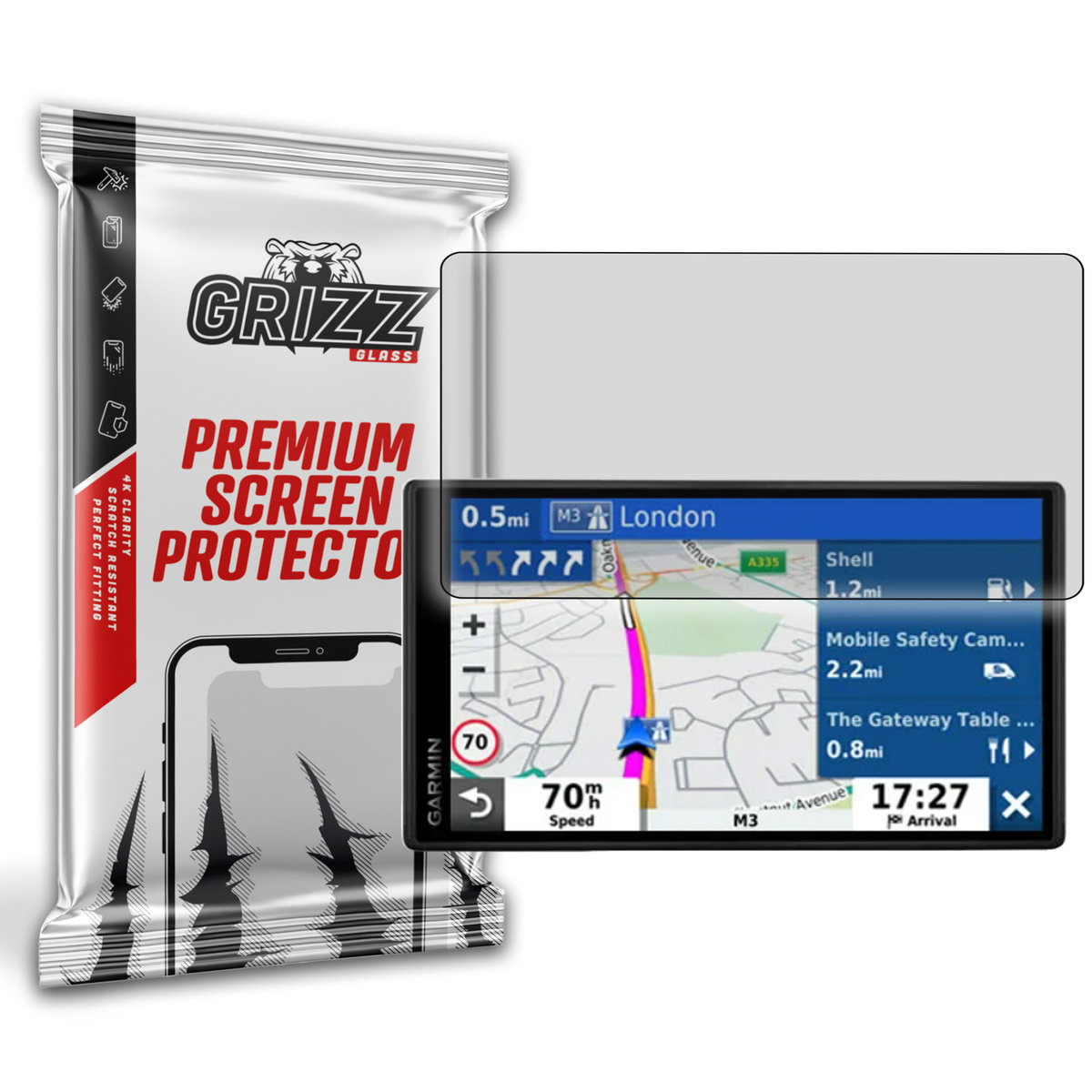 Grizzglass Paperscreen Folia Matowa Do Garmin Drivesmart 55 Live Traffic