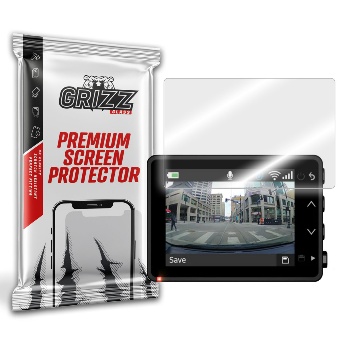 Grizzglass Hybridglass Szkło Hybrydowe Do Garmin Dash Cam 67W