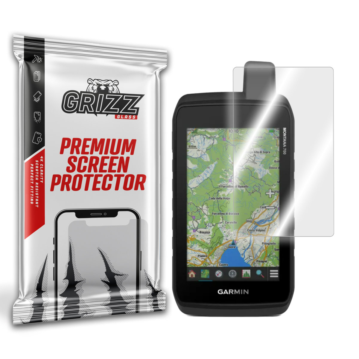 Grizzglass Hybridglass Szkło Hybrydowe Do Garmin Montana 700