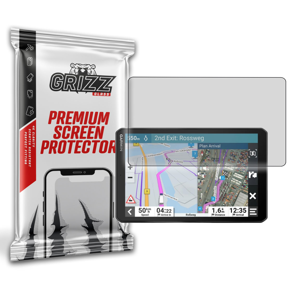 Grizzglass Paperscreen Folia Matowa Do Garmin Dezl Lgv1010