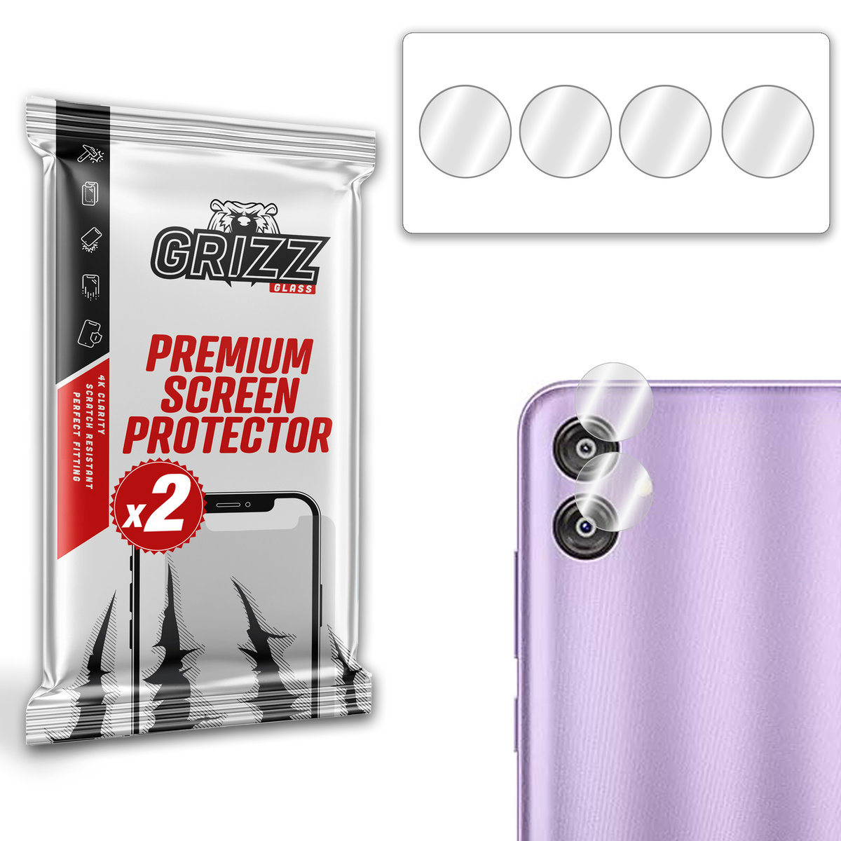 Grizzglass Hybridglass Camera Szkło Hybrydowe Na Obiektyw Do Samsung Galaxy F04