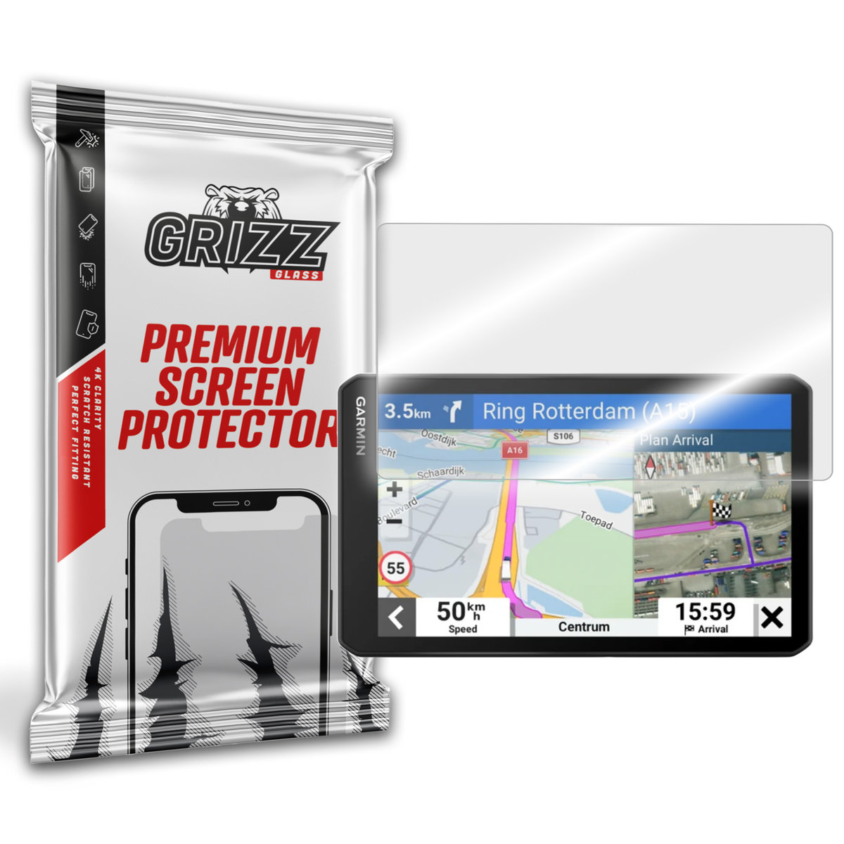 Grizzglass Hybridglass Szkło Hybrydowe Do Garmin Dezl Lgv710