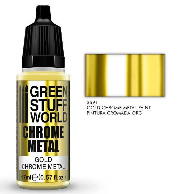 Green Stuff World: Farba Chromowana      Złota 17Ml.