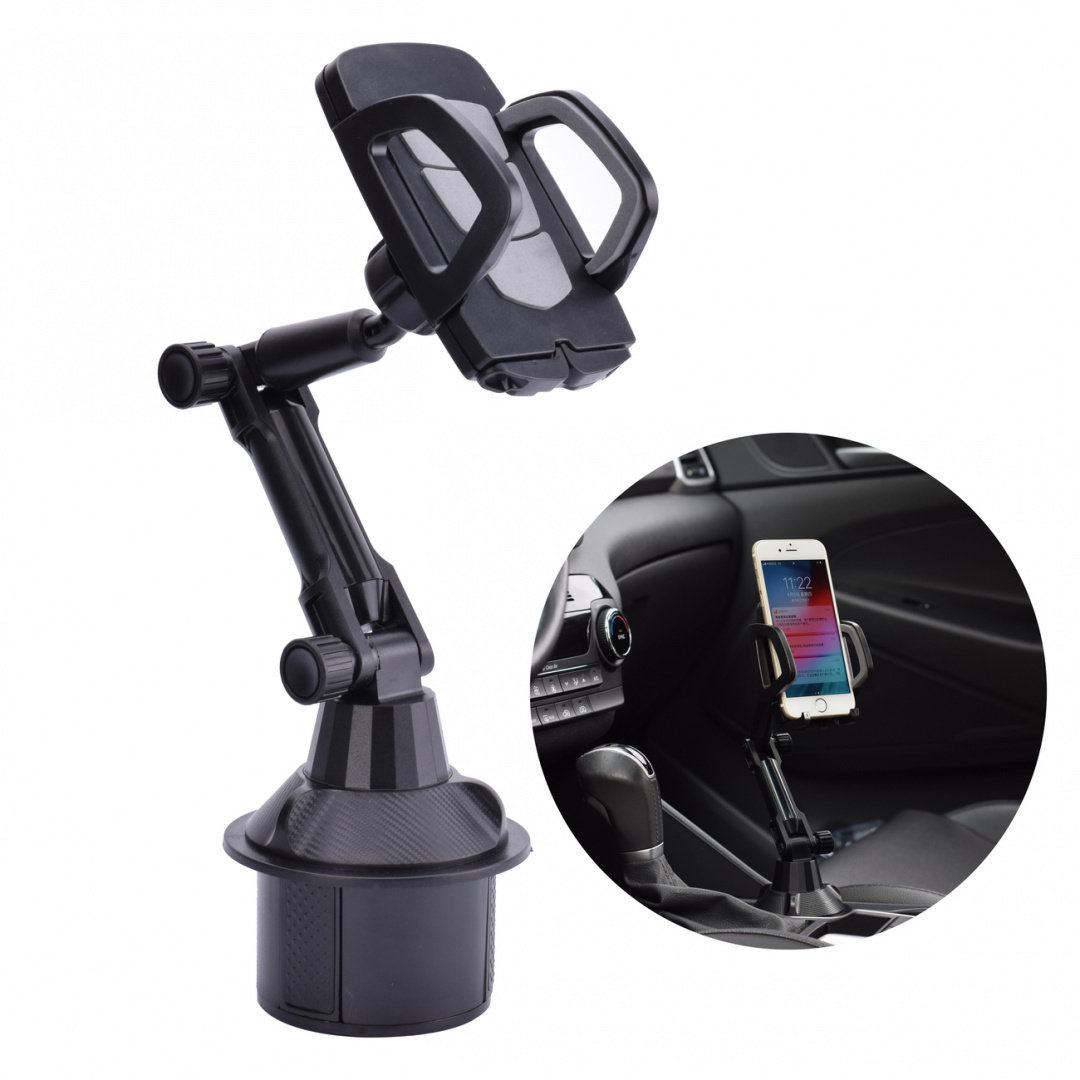 Braders Uchwyt samochodowy do telefonu do miejsca na kubek cup holder czarny