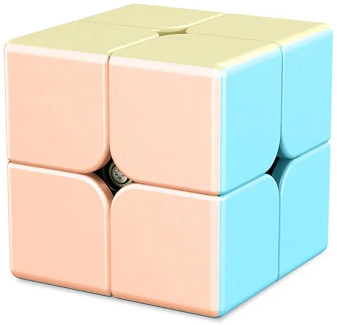 Oryginalna Kostka Rubika 2X2X2 Macaron + Podstawka