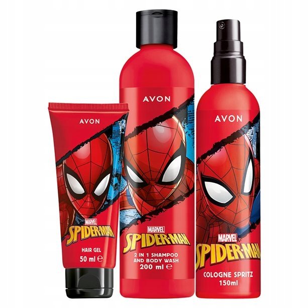 Avon, Spider Man, Zestaw kosmetyków dla Dzieci, 3 szt.