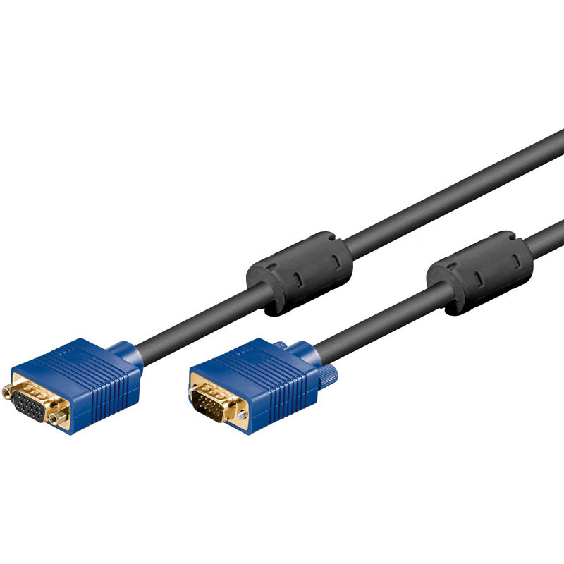 Kabel VGA Goobay M/F Gold - 1,8m