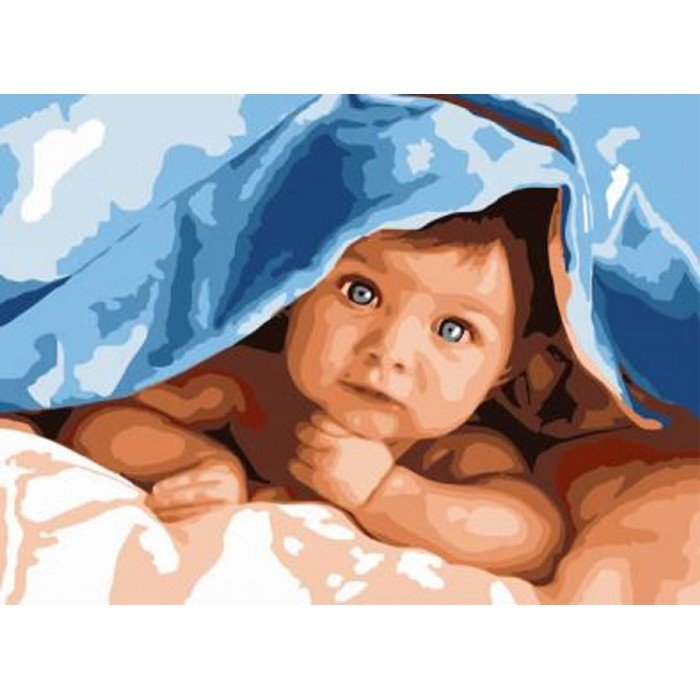 Norimpex Diamentowa mozaika Dziecko pod kocykiem 40x30cm 1006783