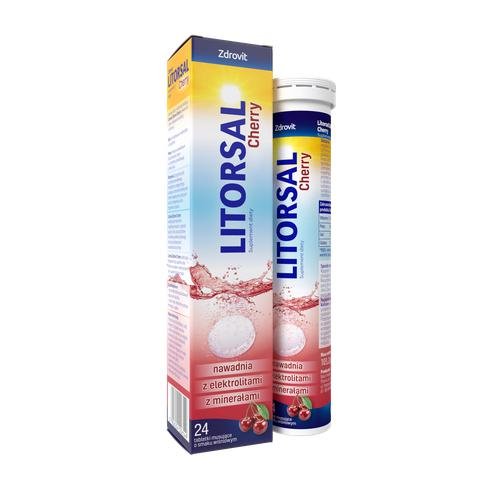 Zdrovit Litorsal Cherry x 24 tabletki musujące