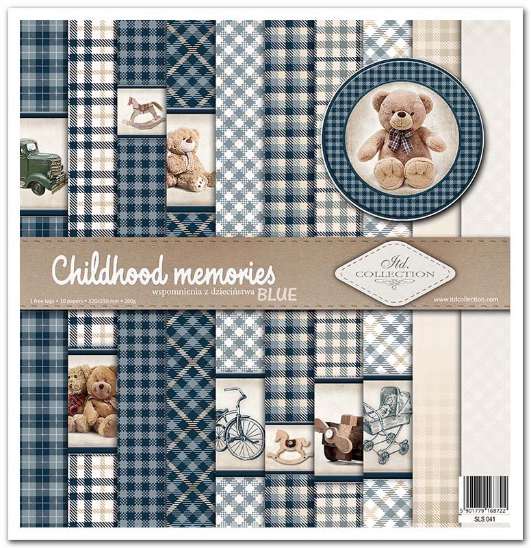 Zestaw Do Scrapbookingu Sls-041 ''Childhood Memories - Blue''