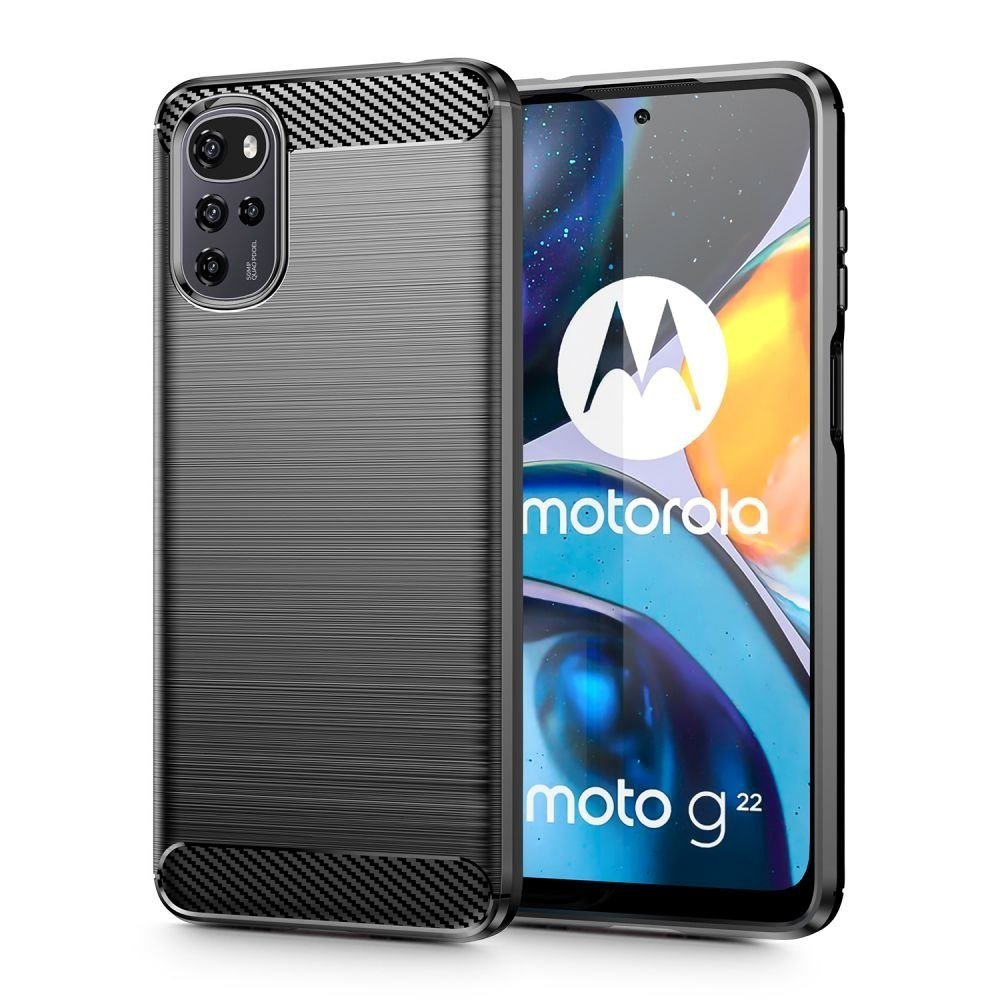 Braders Etui Tpucarbon do Motorola Moto G22 Black