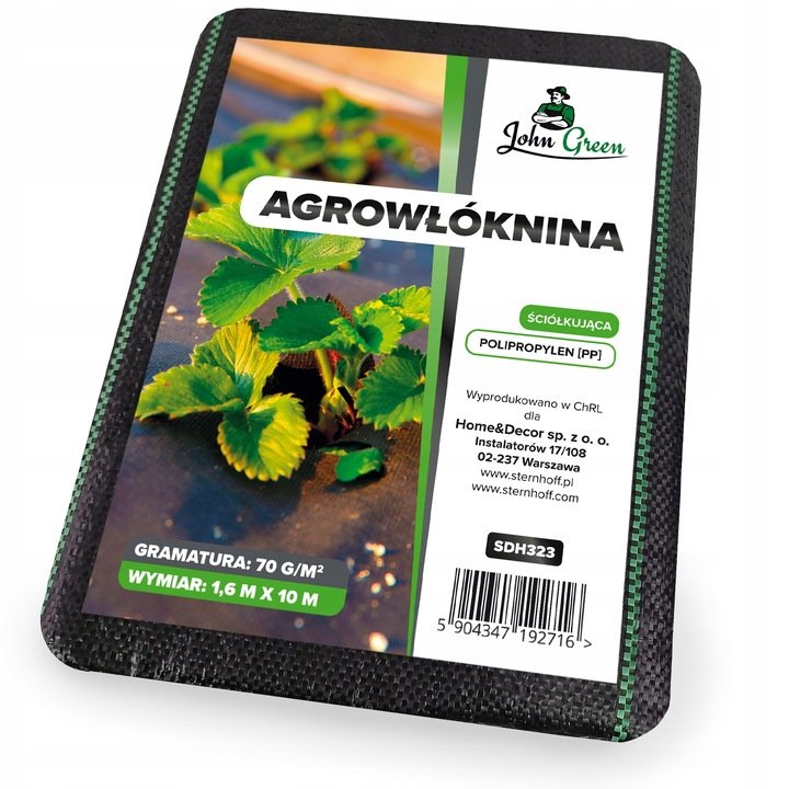 Agrowłóknina Mata Antychwastowa Czarna 70G 1,6X10M