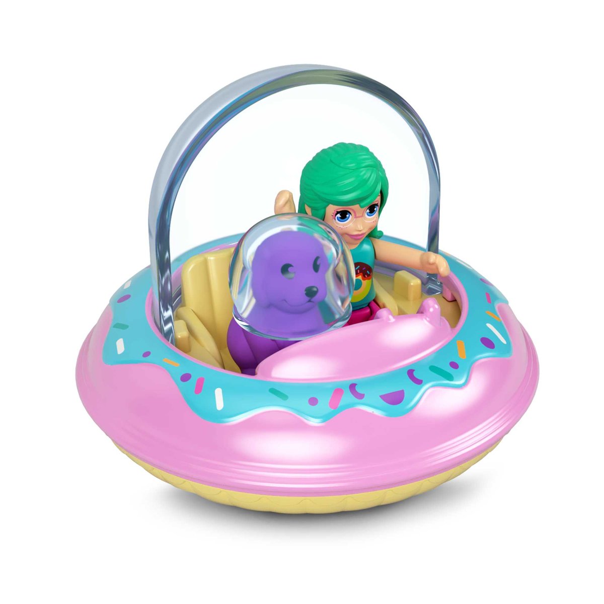 Figurki Polly Pocket Pollyville Autko Pączek
