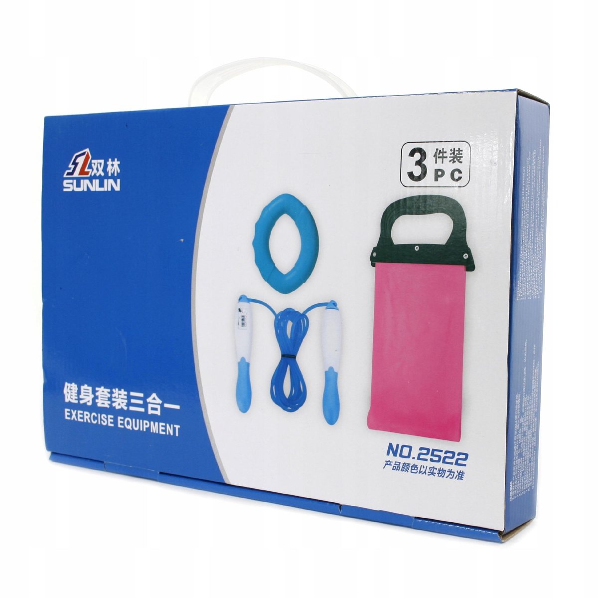 Zestaw Trening Domowy Skakanka Ściskacz Guma