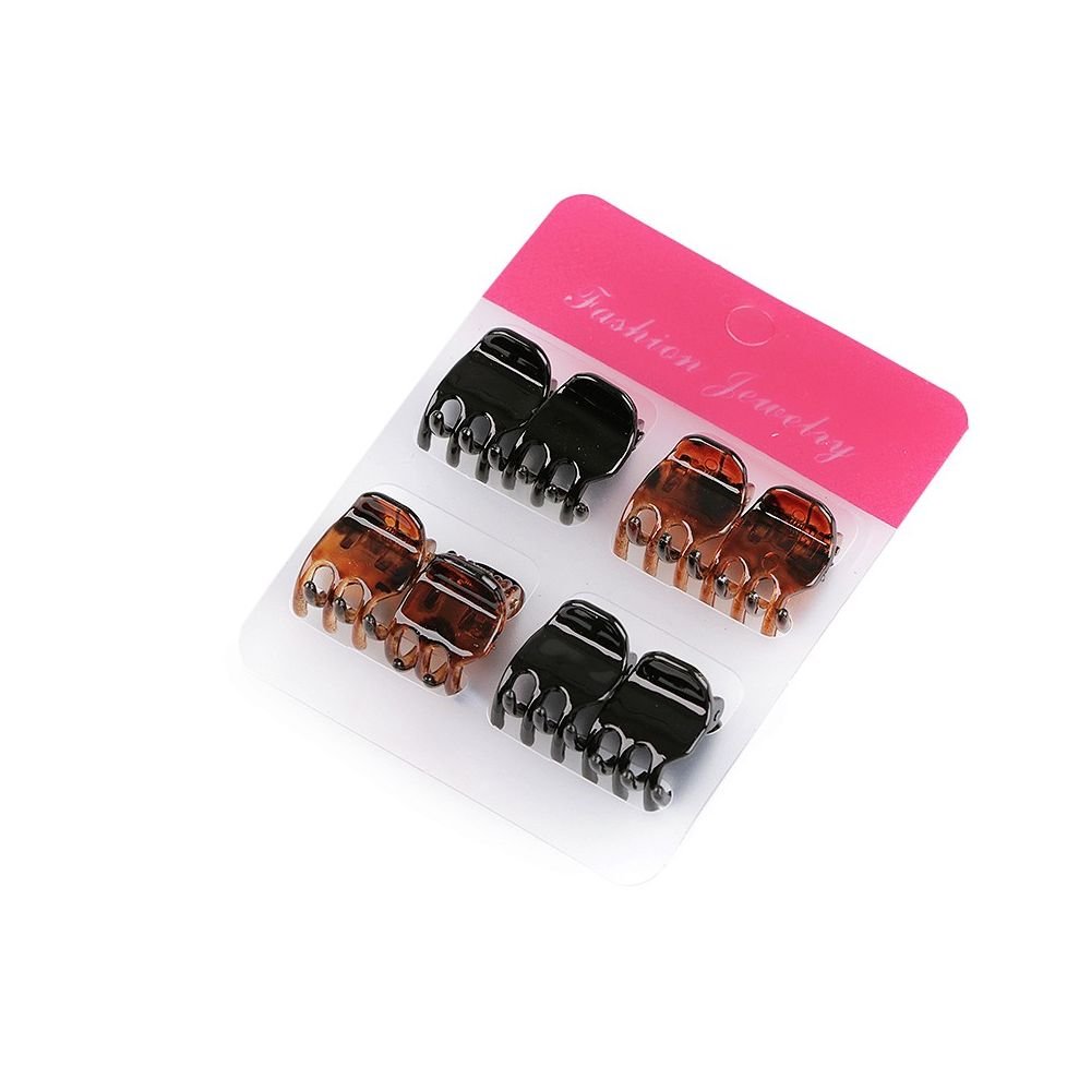 Zestaw mini klamerek do włosów, 1,2 cm, 8 szt.