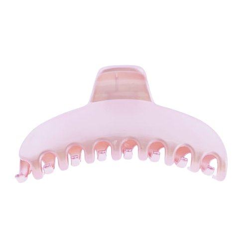 Francuska klamra do włosów różowa 4 x 8,7 cm