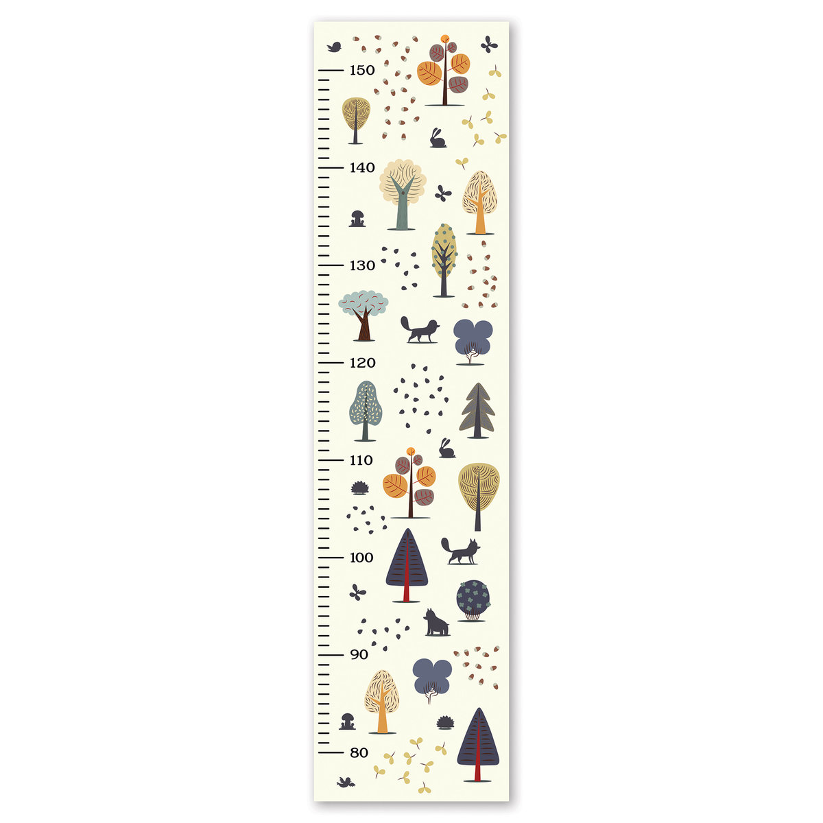miarka wzrostu naklejka na ścianę dla dzieci LAS