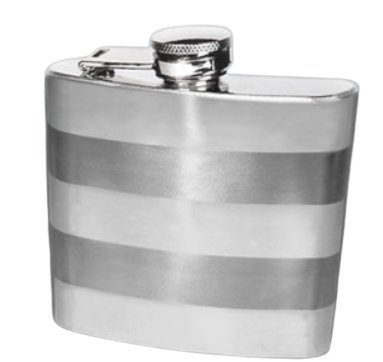 Piersiówka Ze Stali Nierdzewnej 6 Oz W Paski