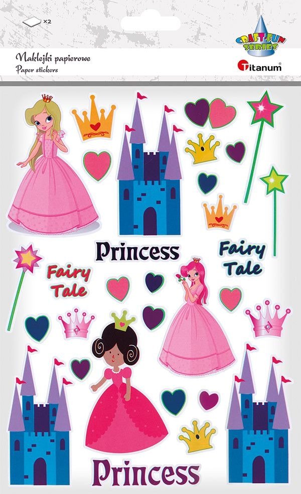 naklejki papierowe księżniczki