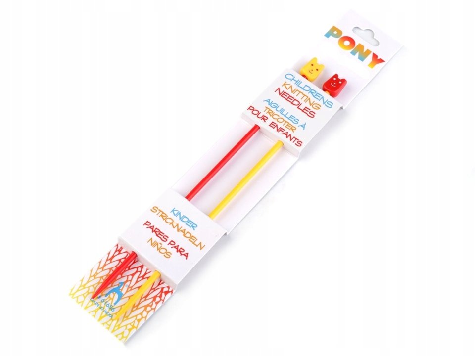 Plastikowe druty dla dzieci do nauki 4mm 18cm