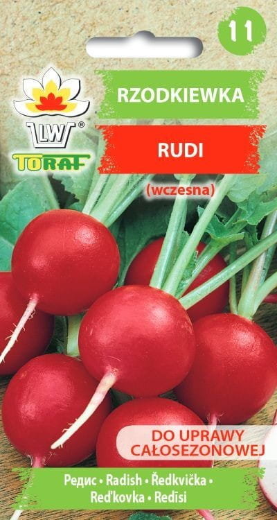 Rzodkiewka Rudi (Czerwona Odm. Enza Zaden, Wczesna) Raphanus Sativus L.