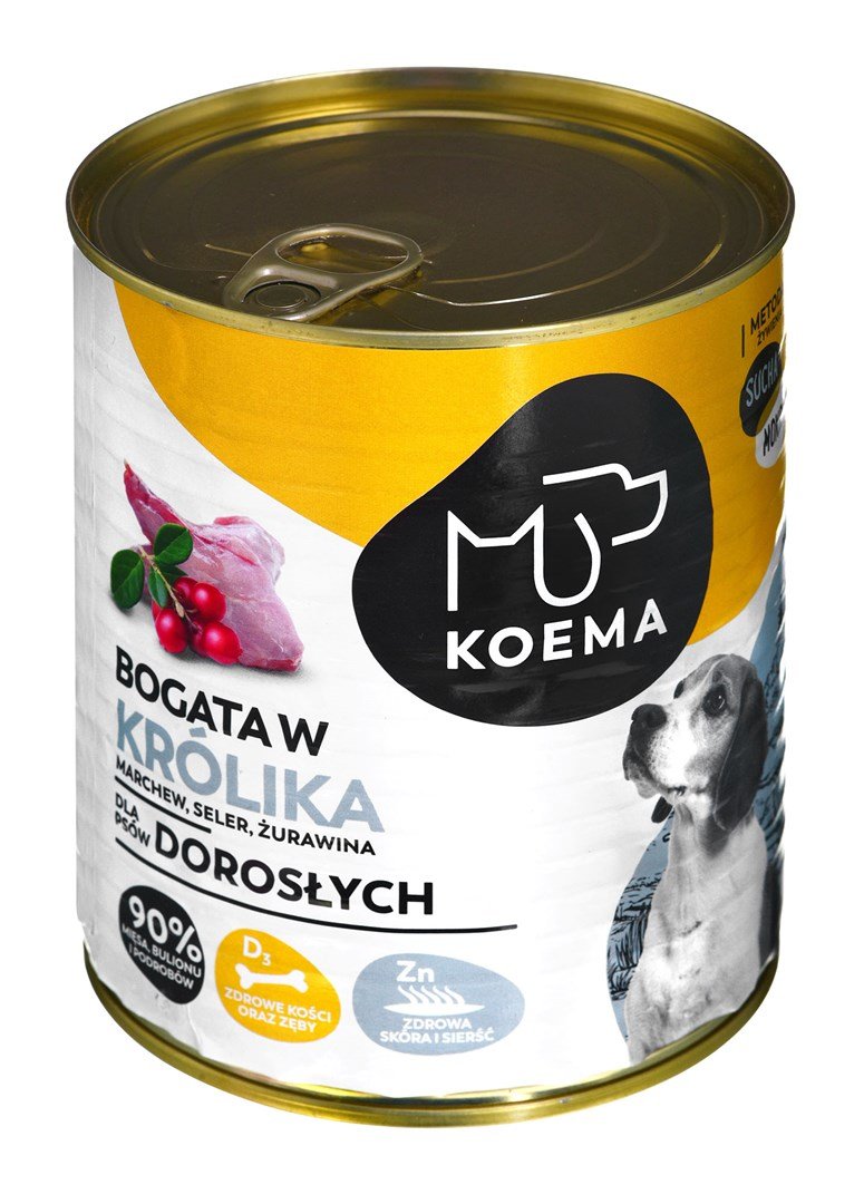 Koema Bogata w królika mokra karma dla psa 800g